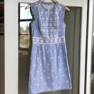 Cute embroidered preppy stripe dress from Boden 4